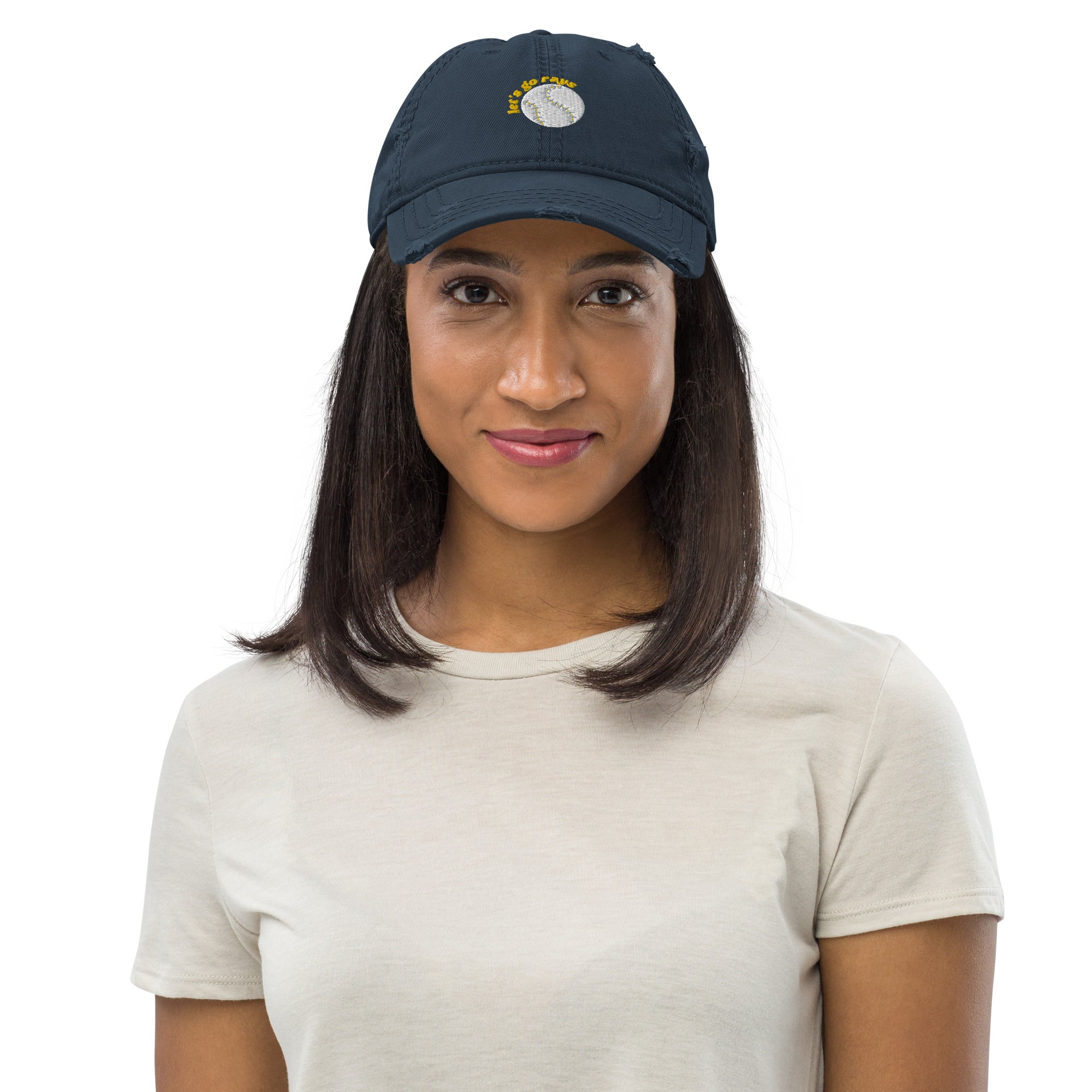 Rays Distressed Dad Hat